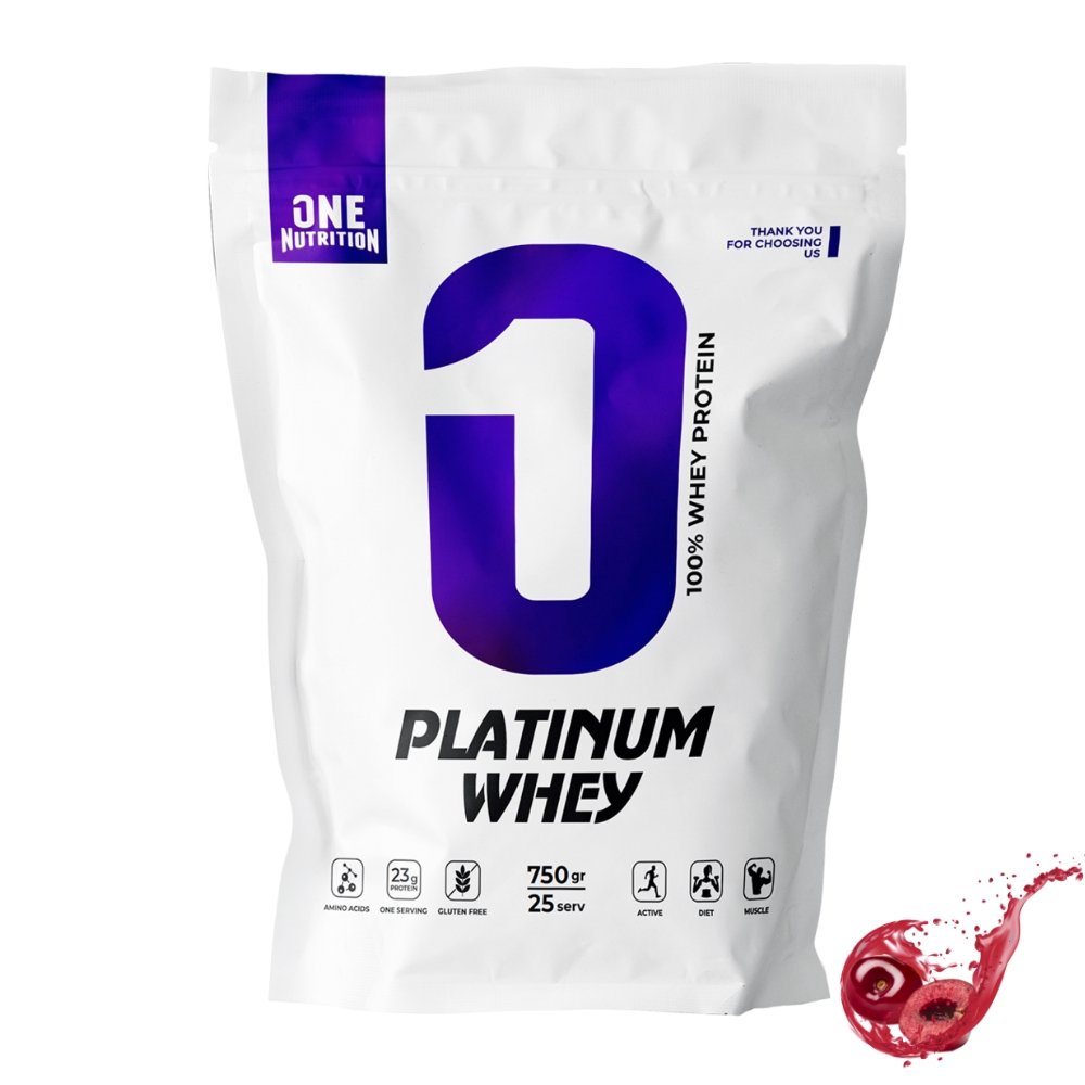 Протеин ONE NUTRITION Platinum Whey 750 g Вишня