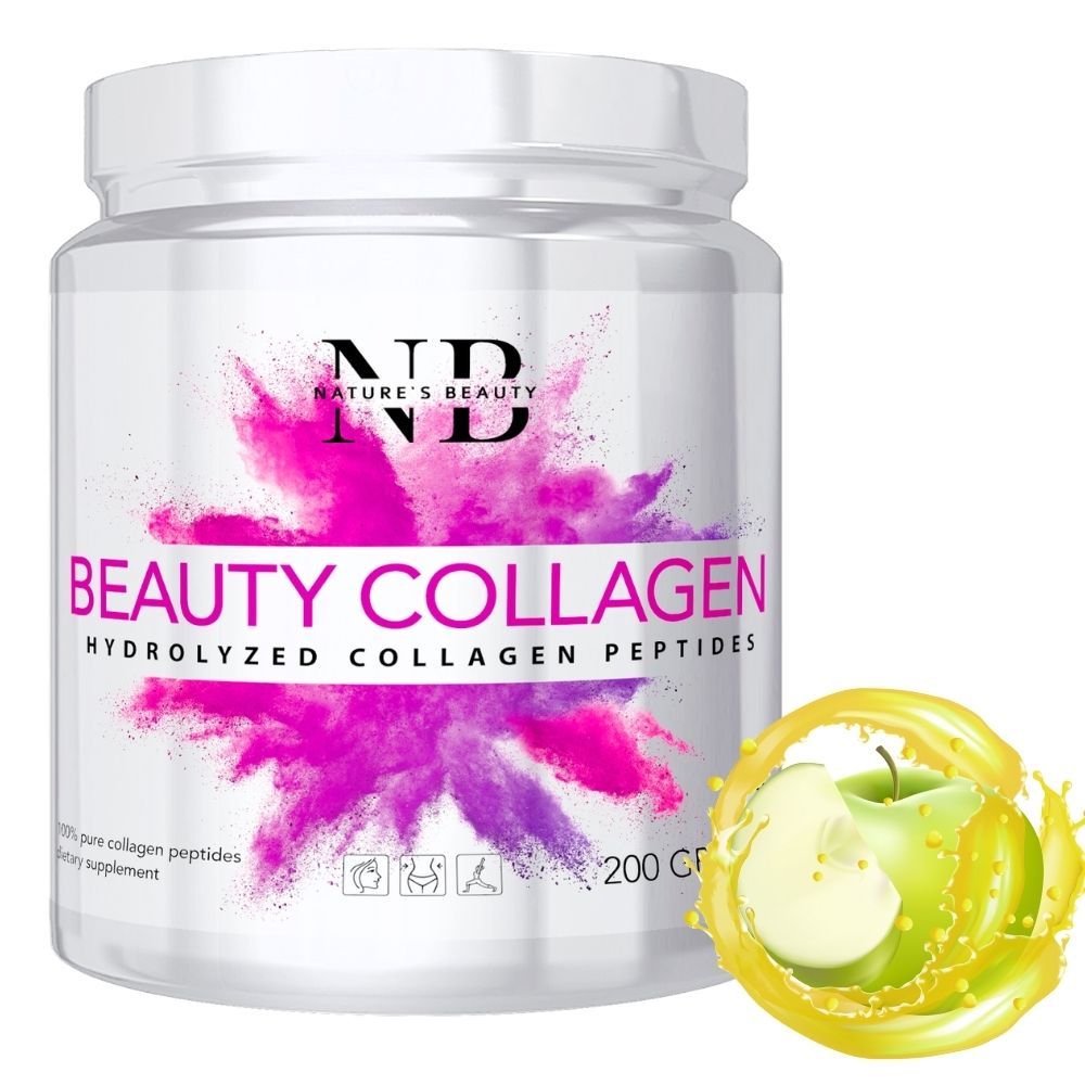 Средство для сустава и связок NATURE'S BEAUTY Коллаген порошок (Beauty Collagen) 200 g Яблоко