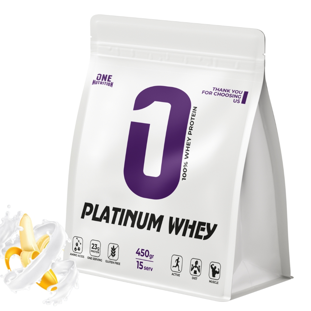 Протеин ONE NUTRITION Platinum Whey 450 g Банан