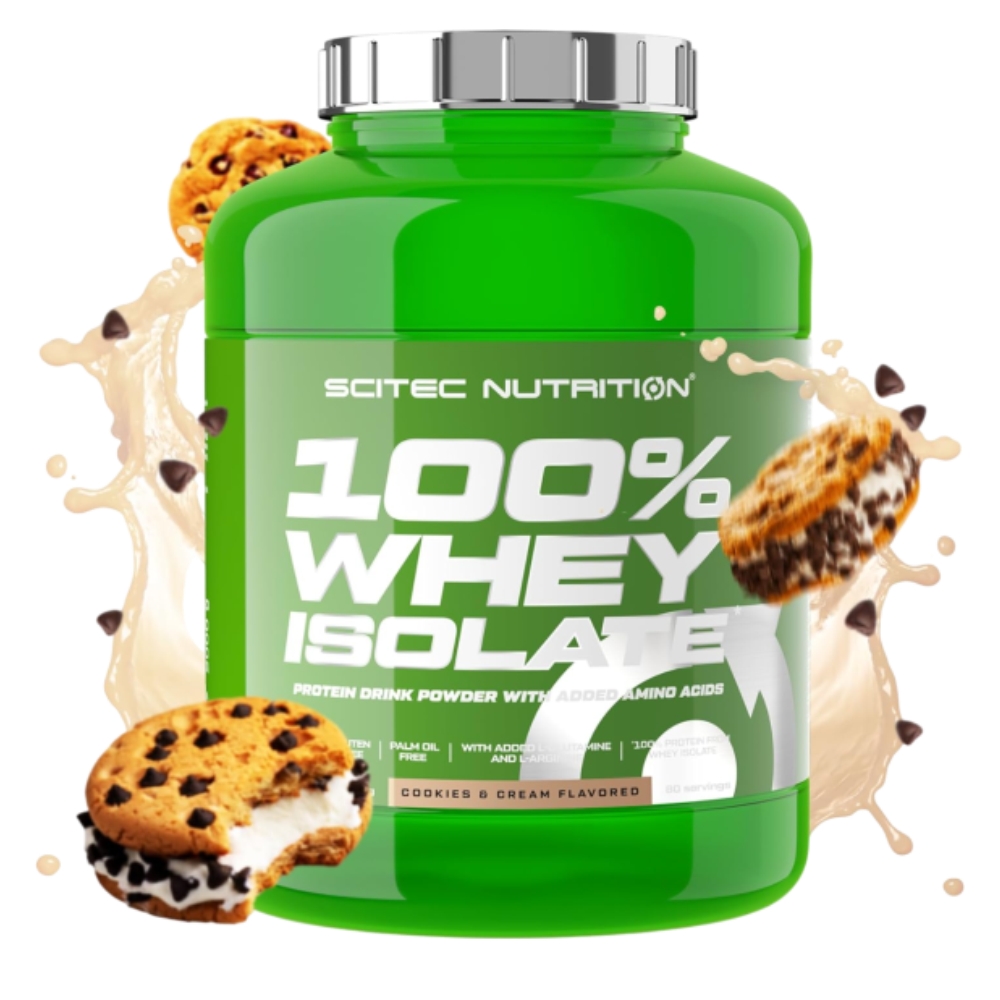 Протеин Scitec Nutrition 100% Whey Isolate 1816 g Печенье крем