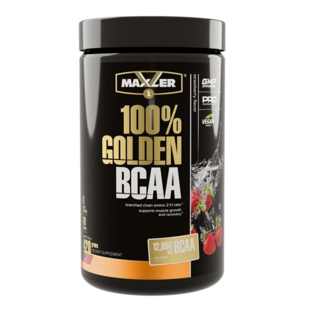 BCAA Maxler 100% Golden BCAA (БЦАА) 420 g Клубника